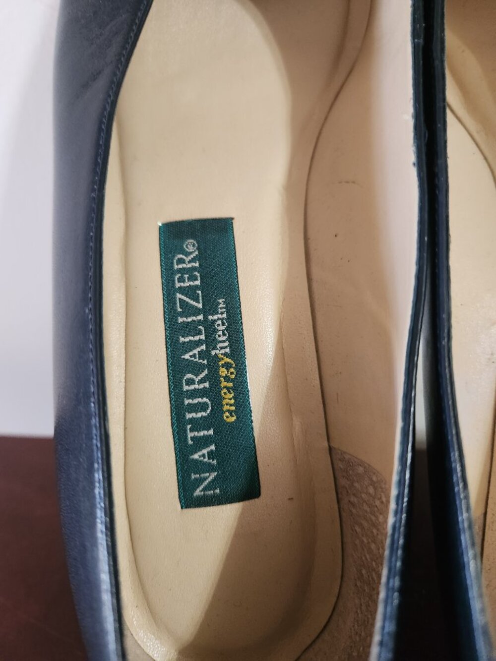 NATURALIZER Energy heel Women's shoes Leather dark blue 8M Cuban heels - Picture 4 of 12